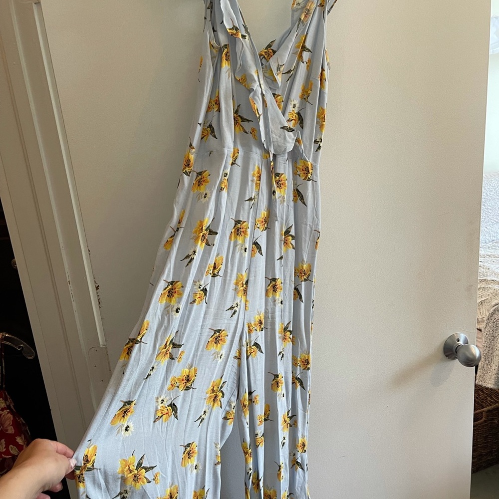 Top shop romper with wide legs